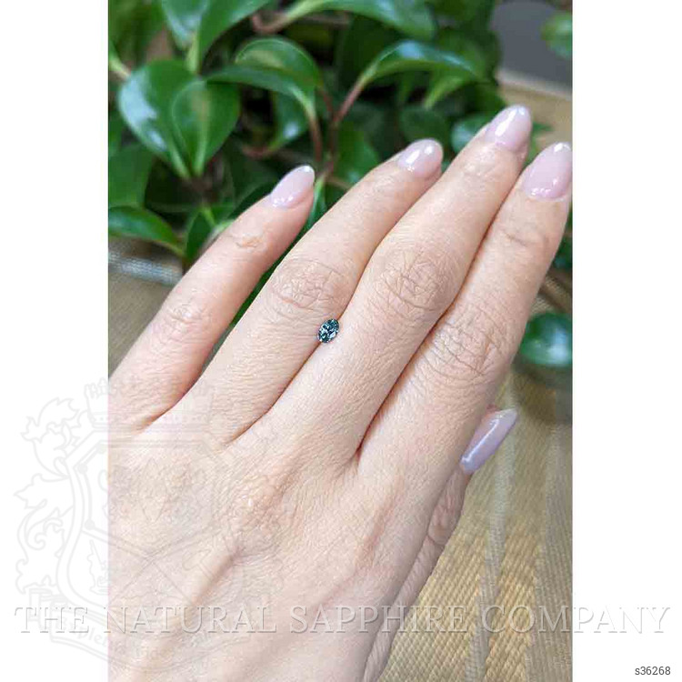 0.29 Ct. Greenish Blue Sapphire from Montana