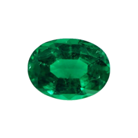 Antique Style Emerald Ring 3.03 Ct., 18K Yellow Gold Combination Stone
