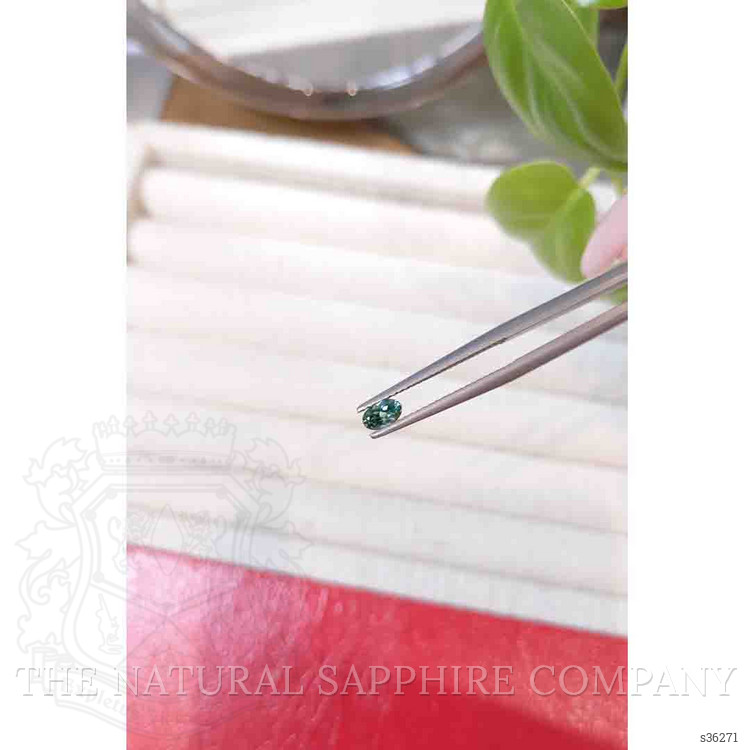 0.30 Ct. Bluish Green Sapphire from Montana