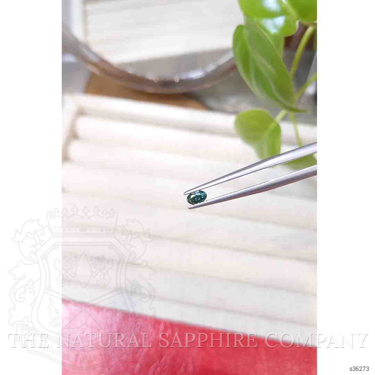 0.30 Ct. Bluish Green Sapphire from Montana