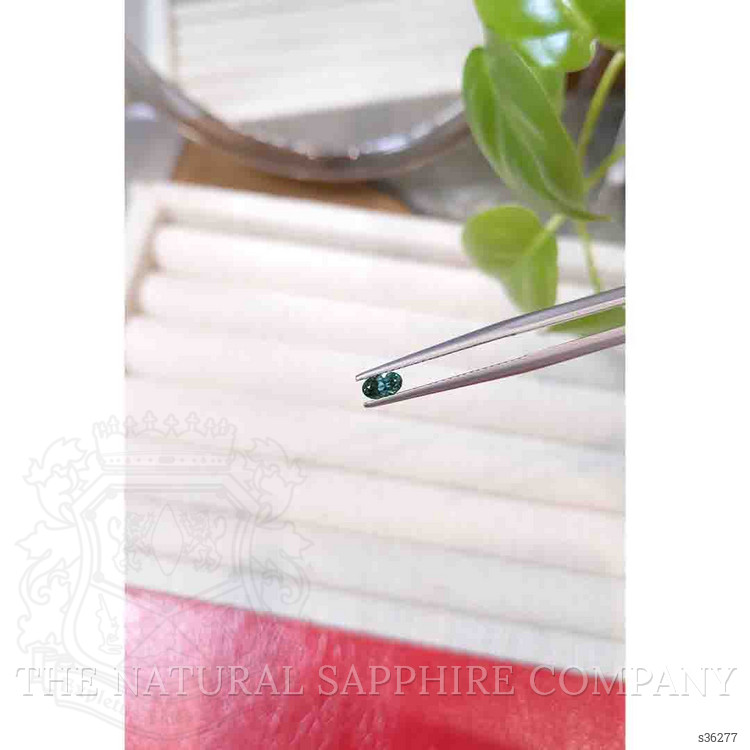 0.33 Ct. Bluish Green Sapphire from Montana