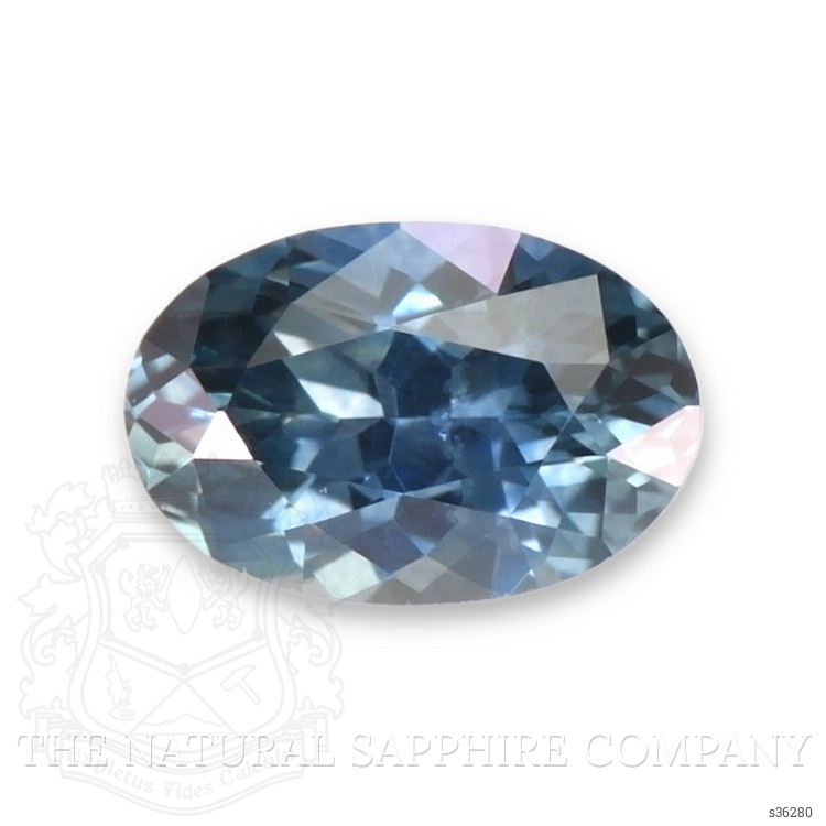 0.34 Ct. Greenish Blue Sapphire from Montana