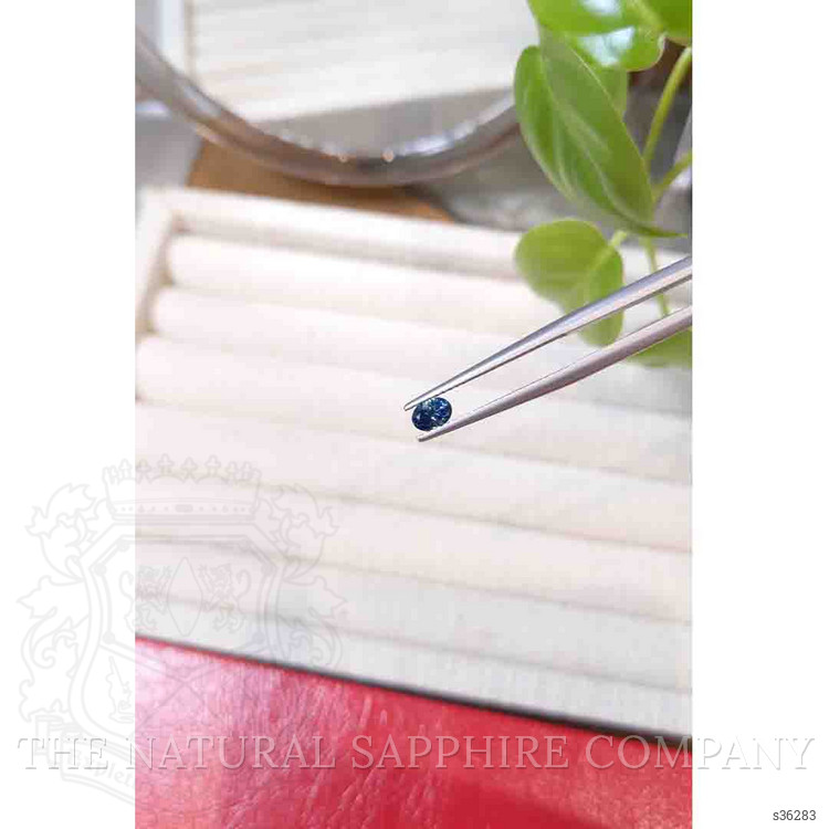 0.37 Ct. Blue Sapphire from Montana