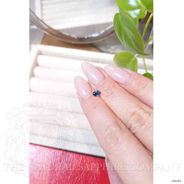 0.37 Ct. Blue Sapphire from Montana