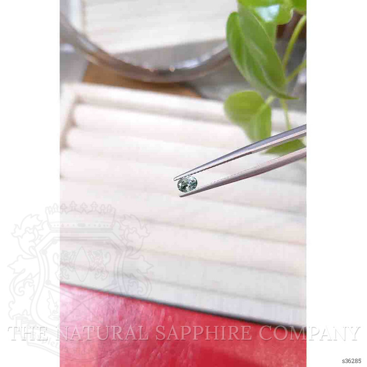 0.37 Ct. Green Sapphire from Montana