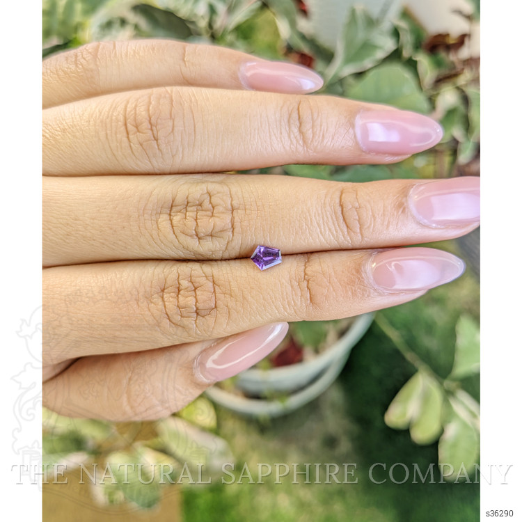 0.43 Ct. Pinkish Purple Sapphire from Ceylon (Sri Lanka)