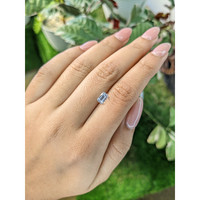 1.24 Ct. White Sapphire from Ceylon (Sri Lanka) Life Style