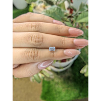 1.24 Ct. White Sapphire from Ceylon (Sri Lanka) Life Style