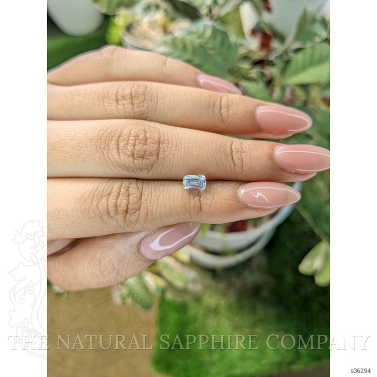 1.24 Ct. White Sapphire from Ceylon (Sri Lanka)