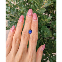 2.08 Ct. Blue Sapphire from Ceylon (Sri Lanka) Life Style