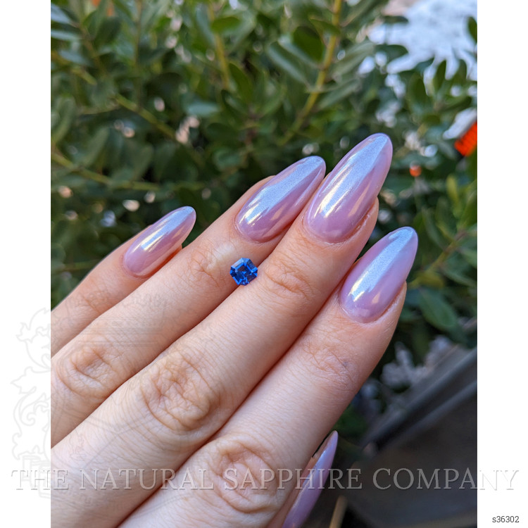 0.74 Ct. Blue Sapphire from Ceylon (Sri Lanka)
