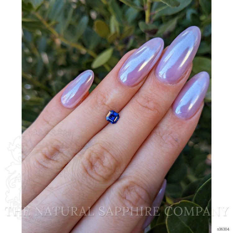 0.68 Ct. Blue Sapphire from Ceylon (Sri Lanka)