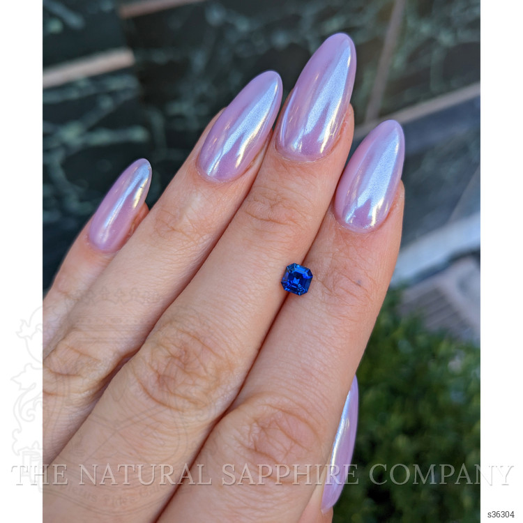 0.68 Ct. Blue Sapphire from Ceylon (Sri Lanka)