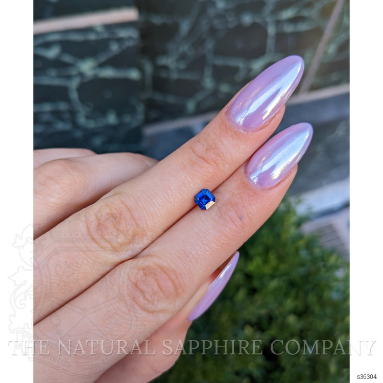 0.68 Ct. Blue Sapphire from Ceylon (Sri Lanka)