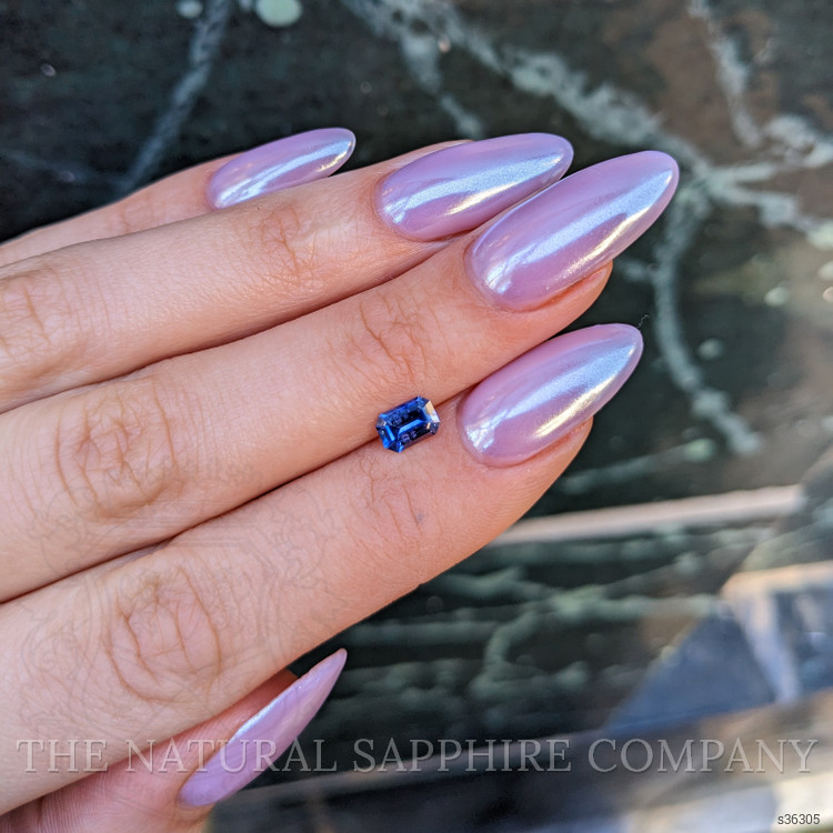 0.81 Ct. Blue Sapphire from Ceylon (Sri Lanka)