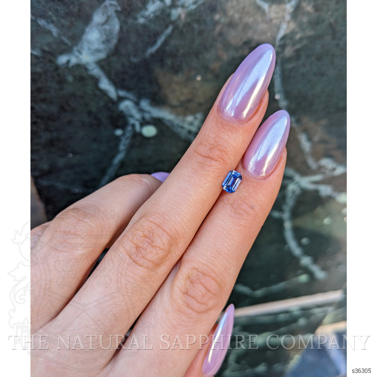 0.81 Ct. Blue Sapphire from Ceylon (Sri Lanka)