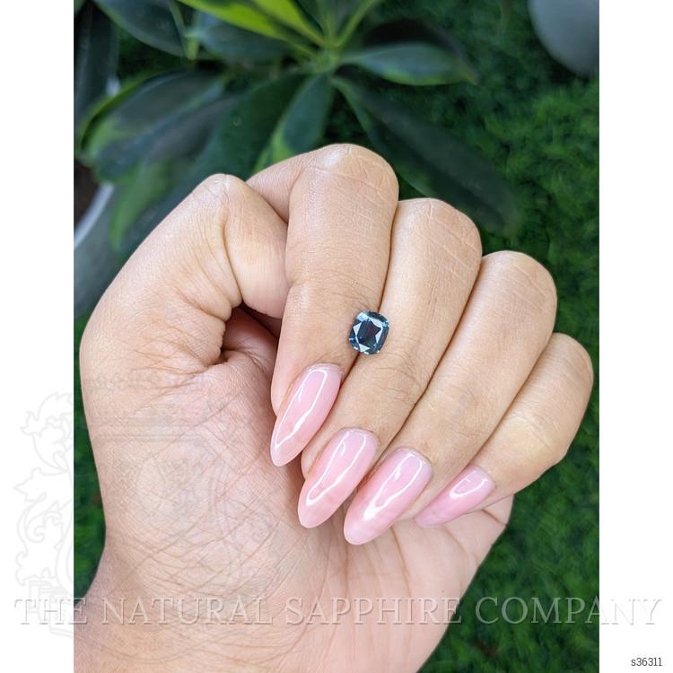 1.19 Ct. Greenish Blue Sapphire from Ceylon (Sri Lanka)