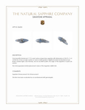 17.75 Ct. Blue Rough Sapphire Crystal from Ceylon (Sri Lanka) Appraisal