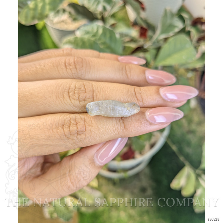 14.42 Ct. Grey Sapphire Crystal from Ceylon (Sri Lanka)