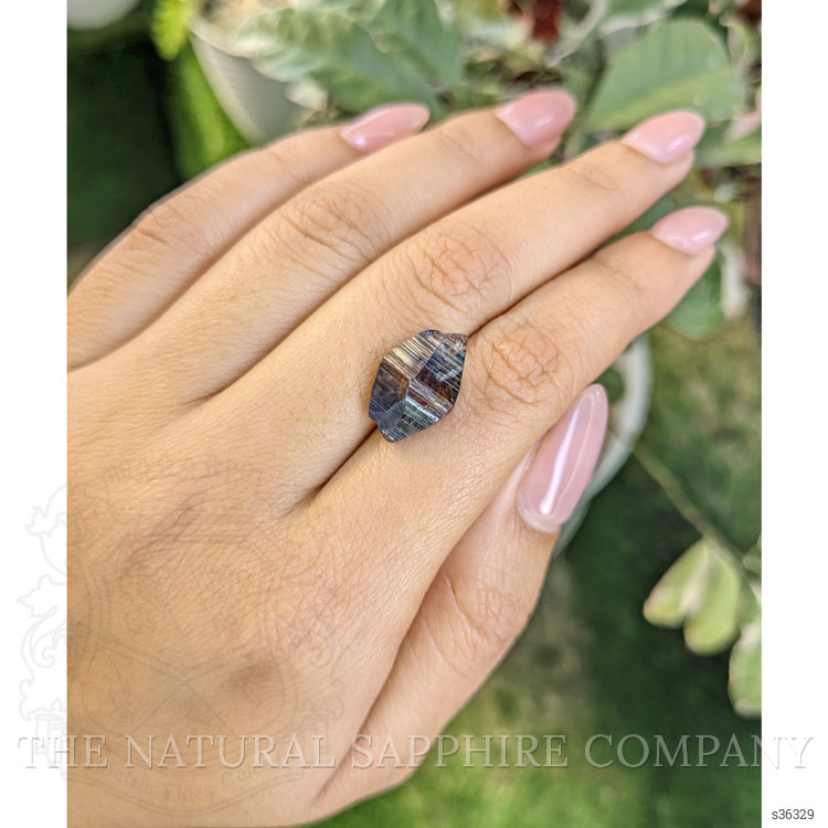 10.42 Ct. Blue Rough Sapphire Crystal from Ceylon (Sri Lanka)