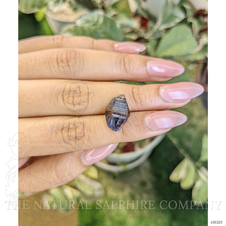 10.42 Ct. Blue Rough Sapphire Crystal from Ceylon (Sri Lanka)
