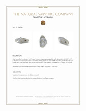 14.27 Ct. Grey Sapphire Crystal from Ceylon (Sri Lanka) Appraisal