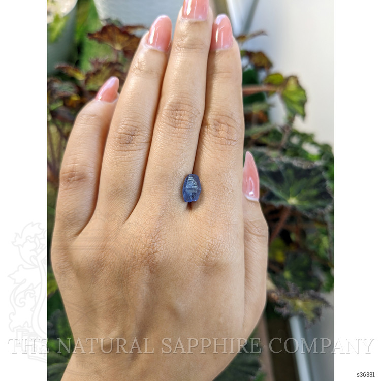2.93 Ct. Blue Sapphire Crystal from Ceylon (Sri Lanka)