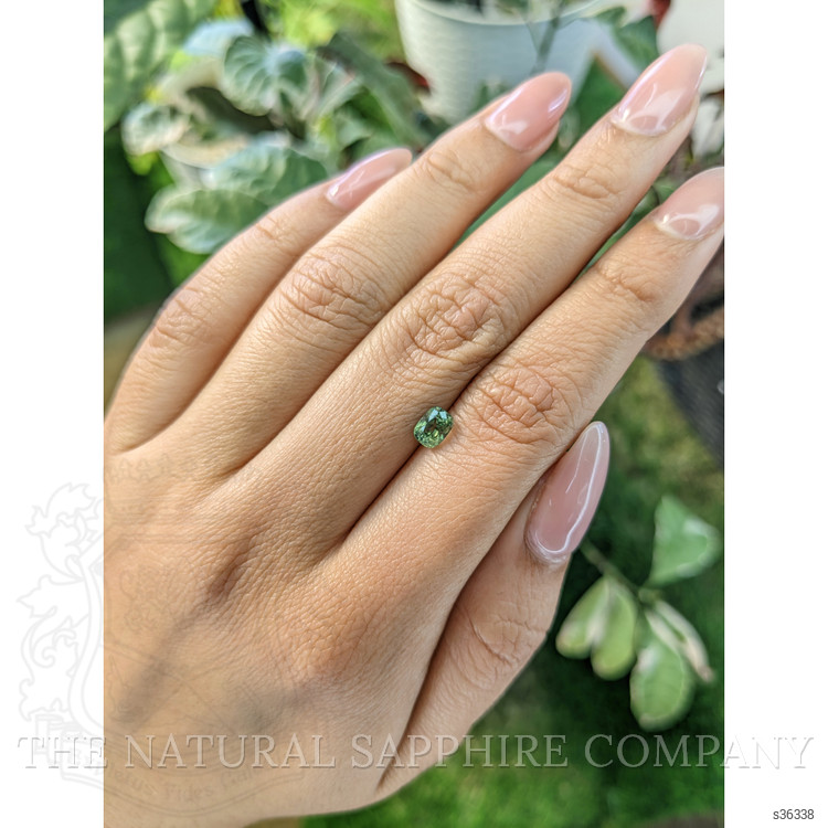 0.82 Ct. Yellowish Green Sapphire from Madagascar