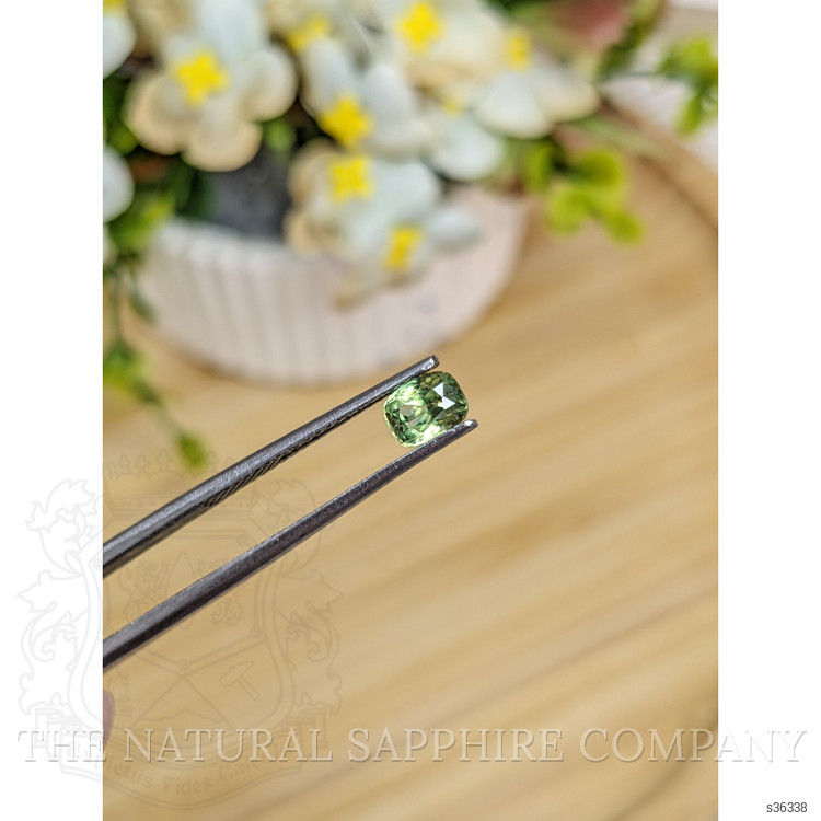 0.82 Ct. Yellowish Green Sapphire from Madagascar