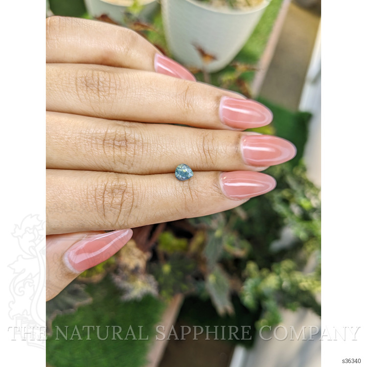 0.91 Ct. Bluish Green Sapphire from Madagascar