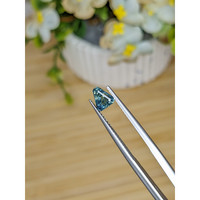 1.04 Ct. Greenish Blue Sapphire from Madagascar Life Style