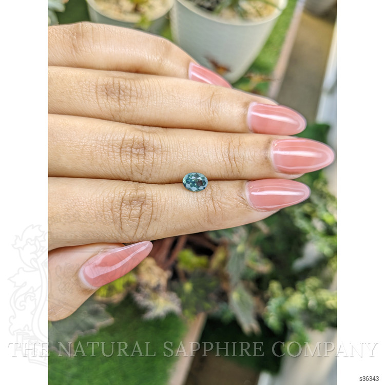 1.08 Ct. Bluish Green Sapphire from Madagascar