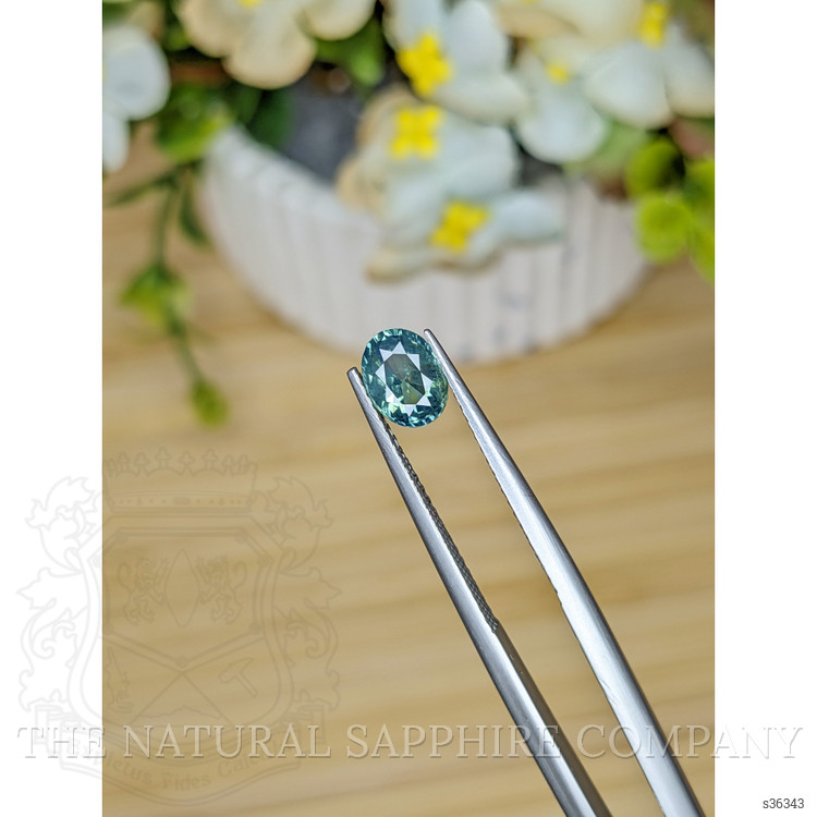 1.08 Ct. Bluish Green Sapphire from Madagascar