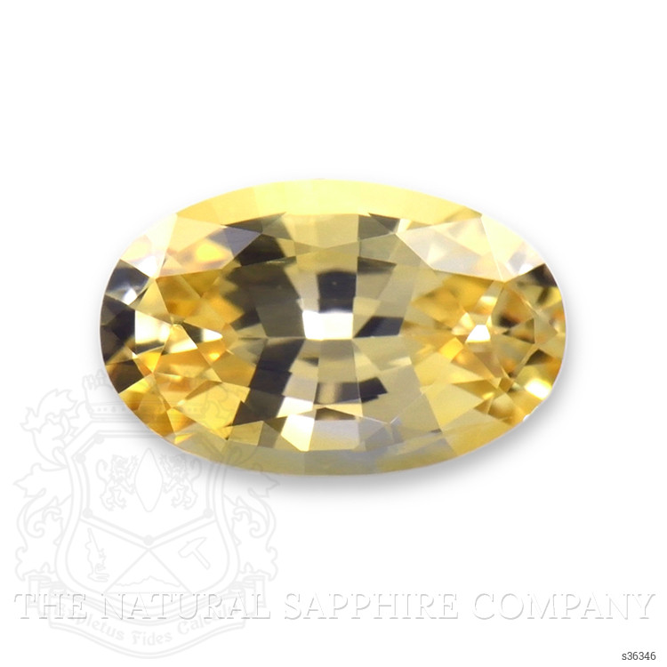 0.52 Ct. Orangish Yellow Sapphire from Ceylon (Sri Lanka)