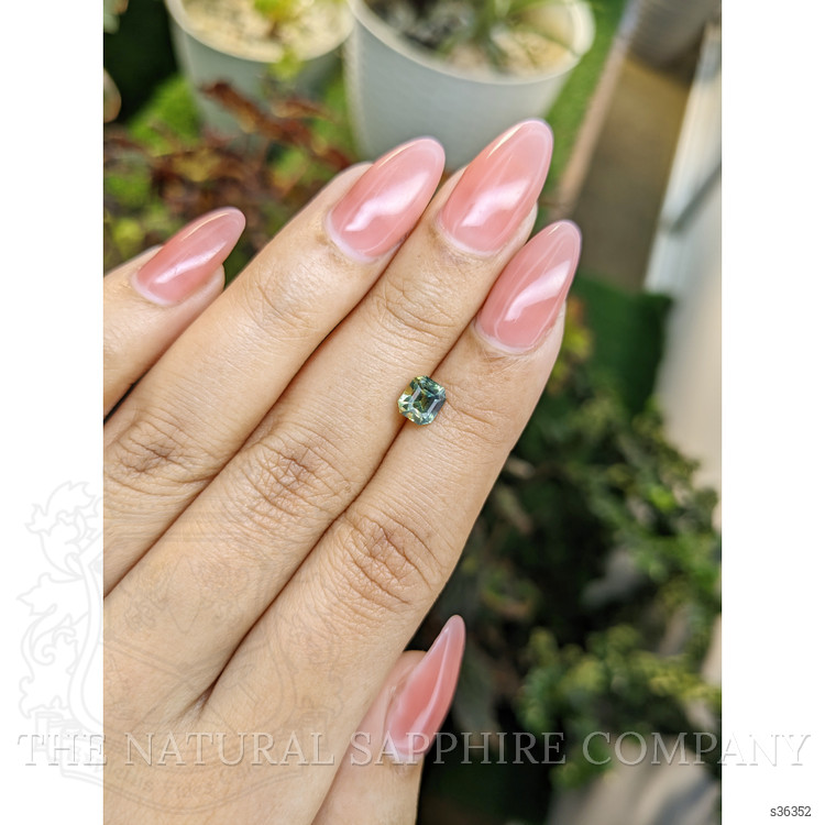 1.24 Ct. Yellowish Green Sapphire from Madagascar