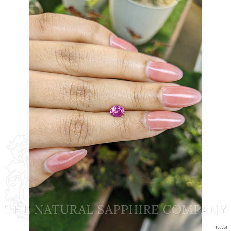 0.94 Ct. Pinkish Purple Sapphire from Ceylon (Sri Lanka)