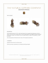 153.27 Ct. Bi Color Rough Sapphire Crystal from Ceylon (Sri Lanka) Appraisal