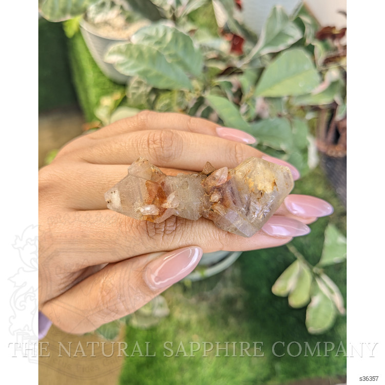 153.27 Ct. Bi Color Rough Sapphire Crystal from Ceylon (Sri Lanka)