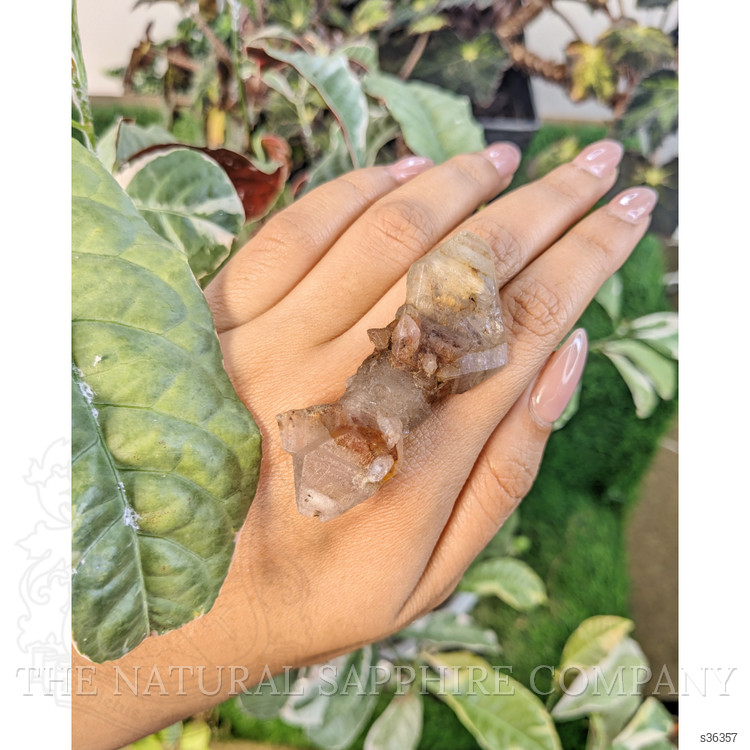 153.27 Ct. Bi Color Rough Sapphire Crystal from Ceylon (Sri Lanka)