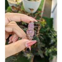 50.07 Ct. Purplish Pink Rough Sapphire Crystal from Ceylon (Sri Lanka) Life Style