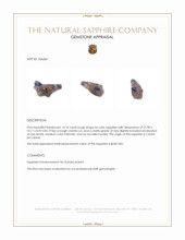 14.10 Ct. Bi Color Rough Sapphire Crystal from Ceylon (Sri Lanka) Appraisal