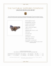14.10 Ct. Bi Color / Parti Rough Sapphire Crystal from Ceylon (Sri Lanka) Scan Report