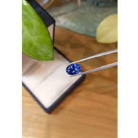 3.23 Ct. Blue Sapphire from Ceylon (Sri Lanka) Life Style