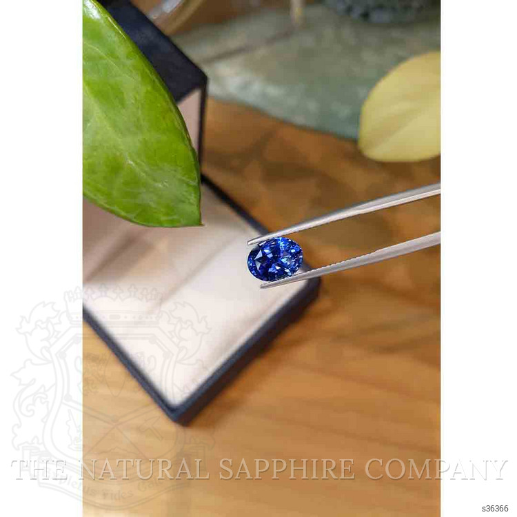 3.23 Ct. Blue Sapphire from Ceylon (Sri Lanka)