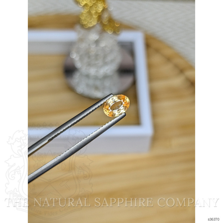 0.87 Ct. Peach Sapphire from Ceylon (Sri Lanka)