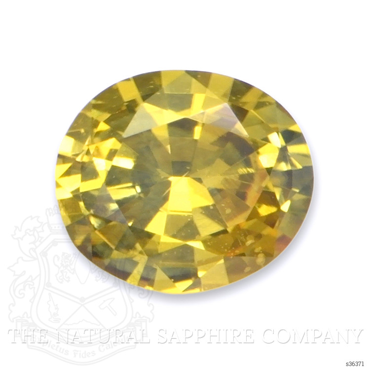 0.39 Ct. Orangish Yellow Sapphire from Ceylon (Sri Lanka)