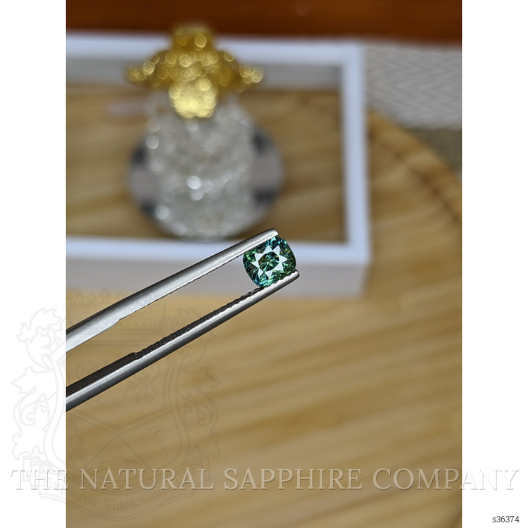 0.97 Ct. Bluish Green Sapphire from Madagascar