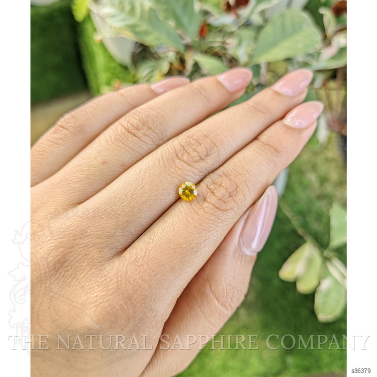 0.76 Ct. Yellow Sapphire from Ceylon (Sri Lanka)