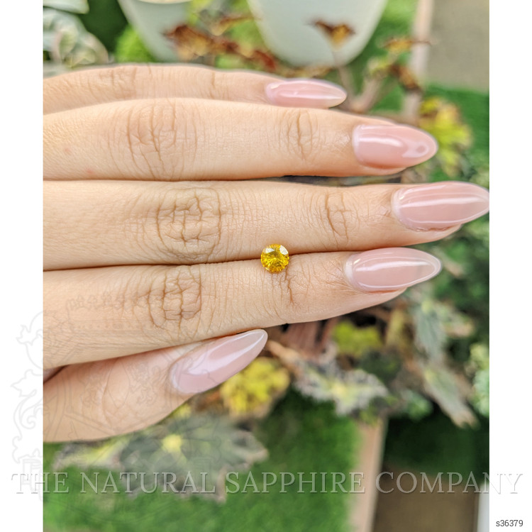 0.76 Ct. Yellow Sapphire from Ceylon (Sri Lanka)