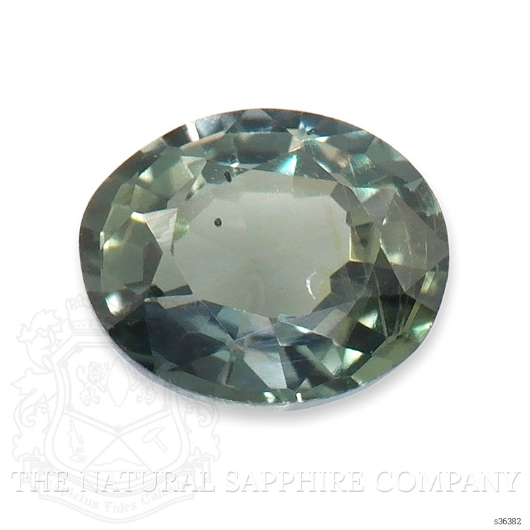 0.46 Ct. Green Sapphire from Ceylon (Sri Lanka)